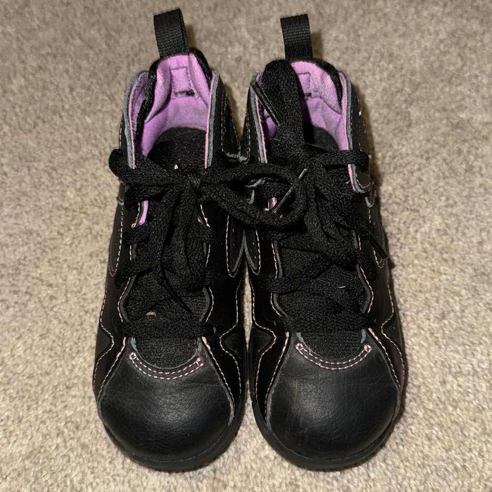 Children’s Black and Purple Jordans